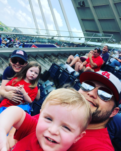 Baseball is a big deal at the Kissee household. My grandpa pitched well into his 60s, and Dad and I both played college ball. St. Louis Cardinals games were the soundtrack of my childhood. My family loves to go watch America’s pastime each summer. Go Cards!